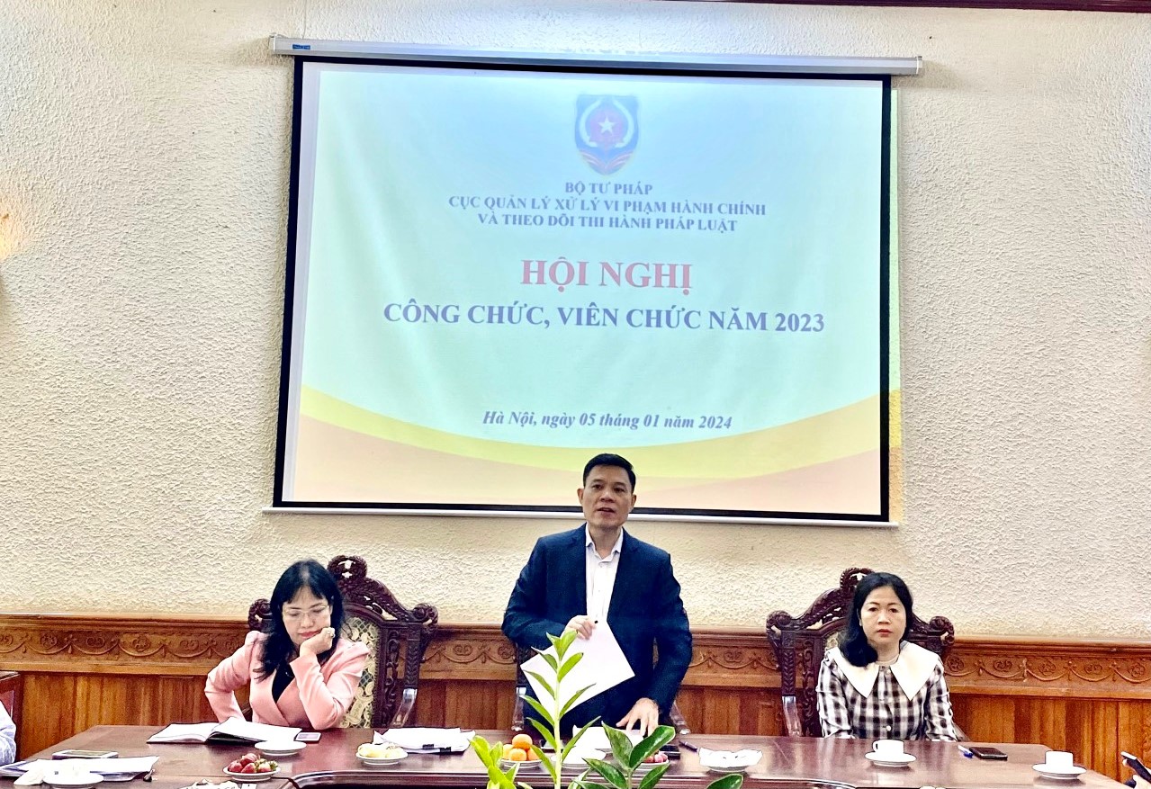 Cục QLXLVPHC&TDTHPL tổ chức thành công Hội nghị công chức, viên chức năm 2023